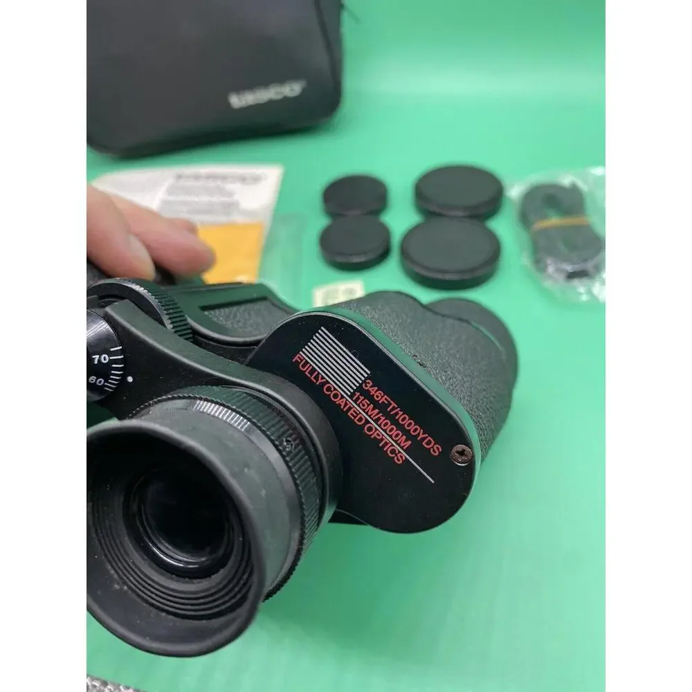 Tasco Binoculars 7x35mm 15-7x35 Case,Lens Cap Zip Focus Cleaning Cloth,Manual
